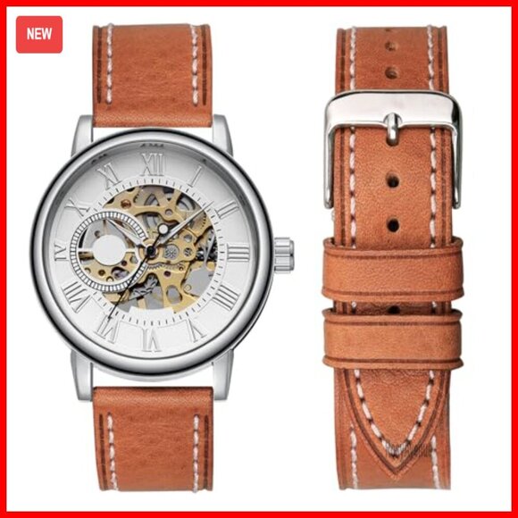 Soft Vegetable Tanned Leather Watch Bands, Quick Release Strap, 18-24mm main image 4